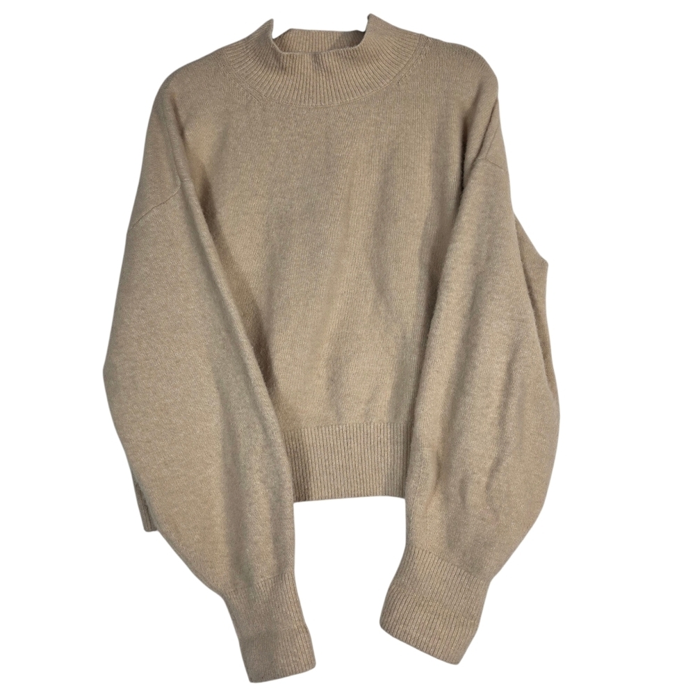 & Other Stories knit wool blend oversized mockneck sweater